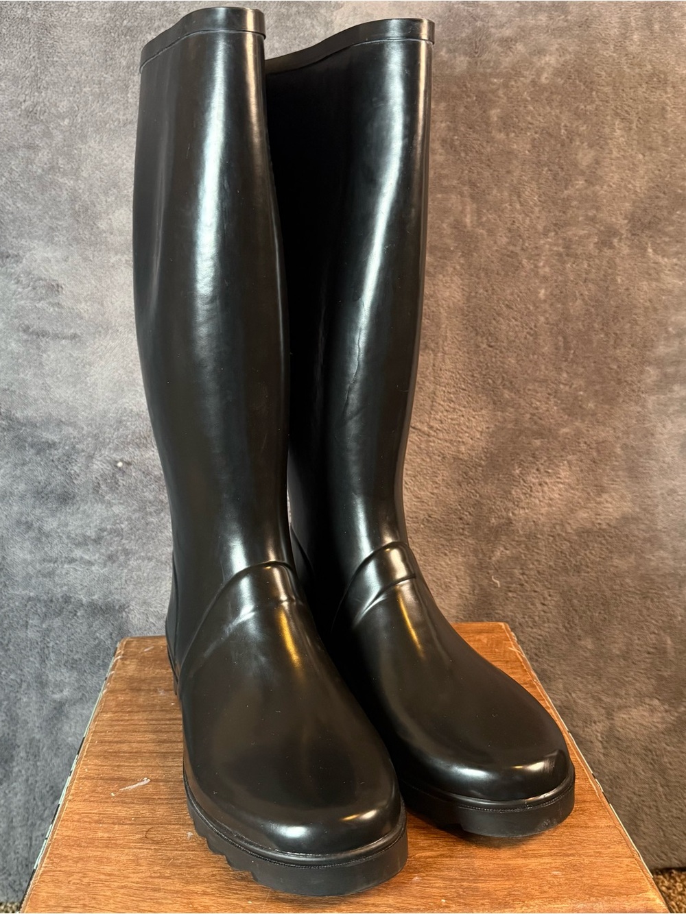 VTG Polo Sport Ralph Lauren Black Riding Rain Boots 9B